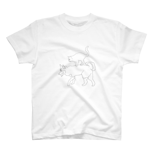 イヌとネコ Regular Fit T-Shirt