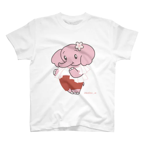 ぱおみん春コーデ　赤 スタンダードTシャツ