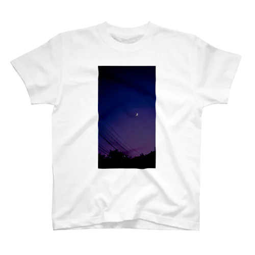 月と夜空 スタンダードTシャツ