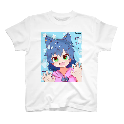 おおかみ幼女トレストちゃん（劇的ビフォーアフター） スタンダードTシャツ