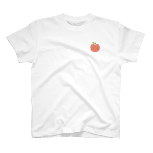 【こぎんリンゴ】シンプルなりんご Ι 赤  スタンダードTシャツ