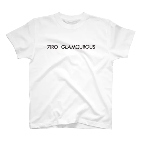 ※ノエルなし黒文字 7IRO GLAMOUROUSシンプルロゴ  Regular Fit T-Shirt