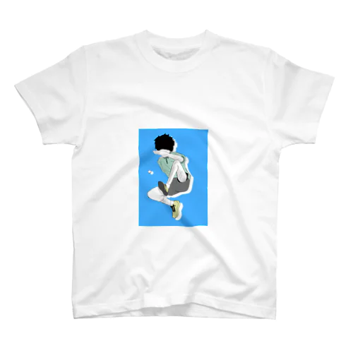 卓球する男 Regular Fit T-Shirt