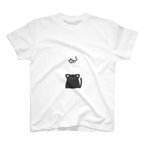 ジト目な動物たち【ねこ】 Regular Fit T-Shirt