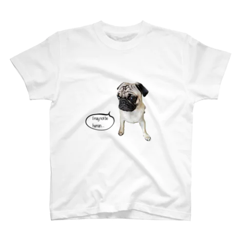 愛犬パグ丸Tシャツ Regular Fit T-Shirt