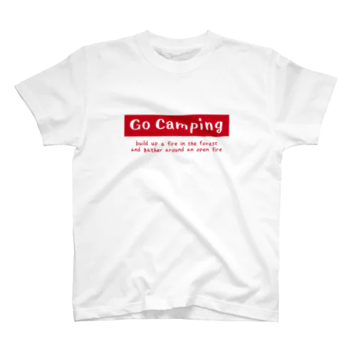 Go Camping（red） スタンダードTシャツ