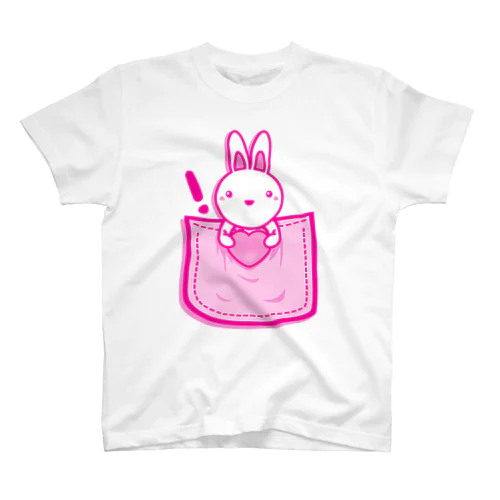 Rabbit_in_the_Pocket Regular Fit T-Shirt