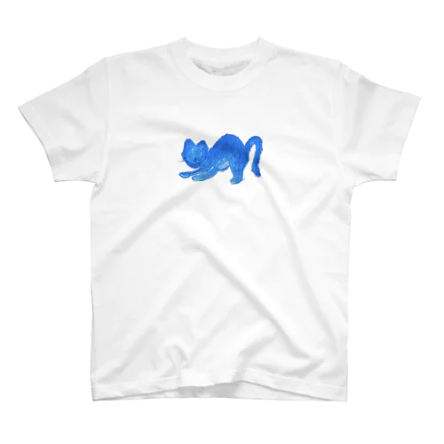 青いネコ Regular Fit T-Shirt
