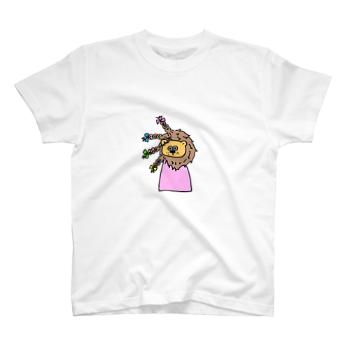 されるがままライオン Regular Fit T-Shirt
