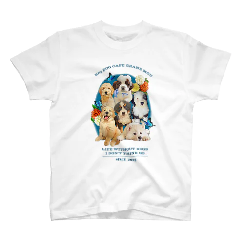 大型犬カフェGRAND MOU《ぐらんむー》2022 티셔츠