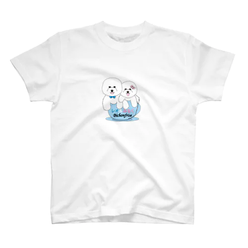 ビションフリーゼのレオ&みるく Regular Fit T-Shirt