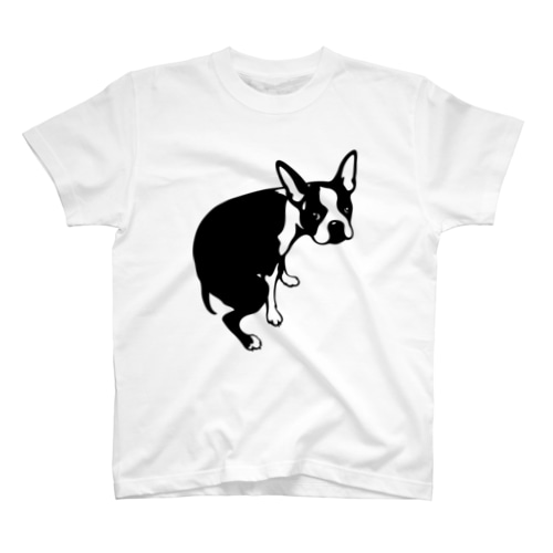 ボストンテリアうんち前面 Regular Fit T-Shirt