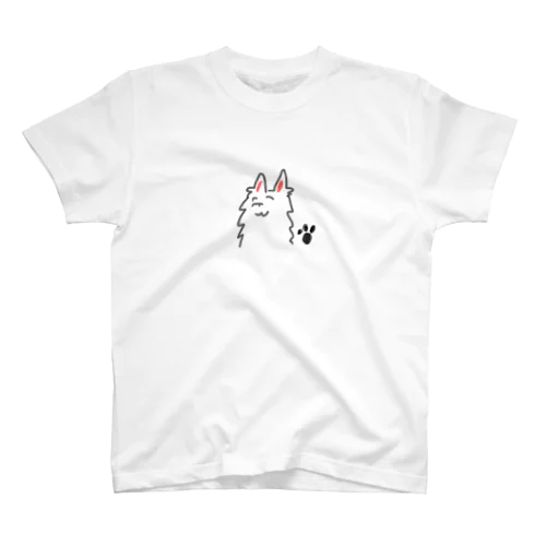 ホワイトシェパード　はうちゃん スタンダードTシャツ