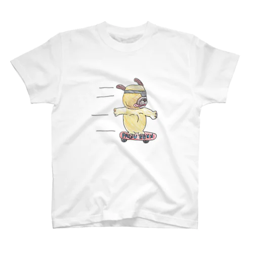 スケボーパグ犬 Regular Fit T-Shirt