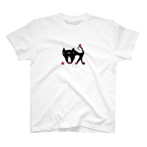 りんご集めのねこ スタンダードTシャツ