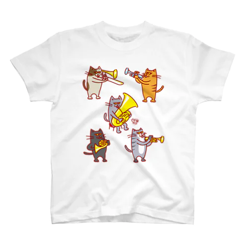 どや猫楽団・金管五重奏 スタンダードTシャツ