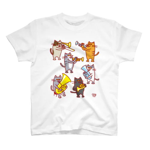 どや猫楽団・金管六重奏 スタンダードTシャツ