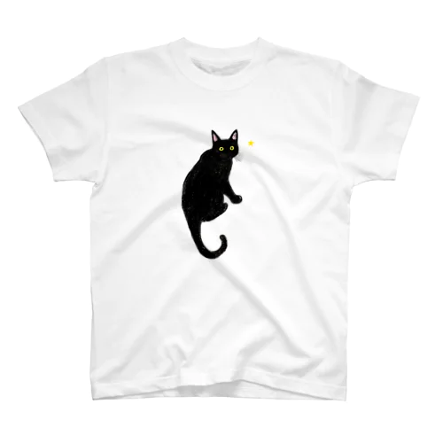 シッポくるん黒猫さん スタンダードTシャツ