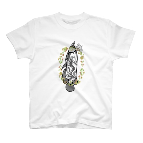 縦のアロワナマーブル Regular Fit T-Shirt
