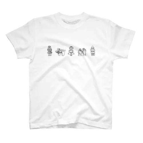 古代史／埴輪 -はにわ-（BK） Regular Fit T-Shirt