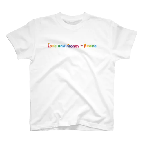 lone and money = peace_color Regular Fit T-Shirt