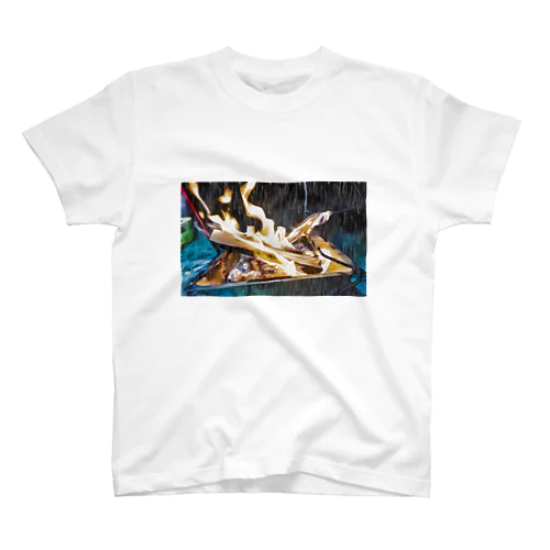 fire in rainy Regular Fit T-Shirt