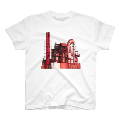 蒸気工場　赤 Regular Fit T-Shirt