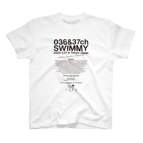 WHITE ✕ BLACK スタンダードTシャツ