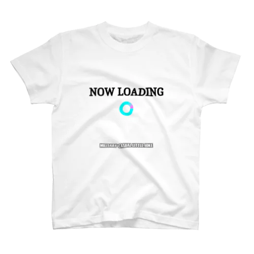 NOW LOADING ローディングが終わらない 黒字 スタンダードTシャツ