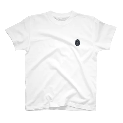 天使の羽根（ブラック） Regular Fit T-Shirt