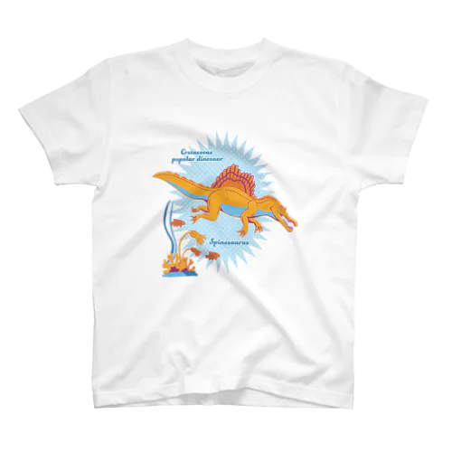 スピノサウルス　80年代風レトロポップな恐竜 Regular Fit T-Shirt