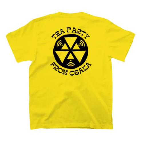 TEA PARTY バックプリントTシャツ Yellow スタンダードTシャツ