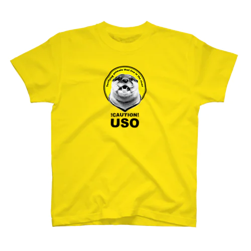 USO（黒文字） Regular Fit T-Shirt