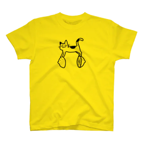 カットレモンと猫 スタンダードTシャツ