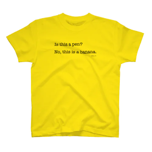 banana_black Regular Fit T-Shirt