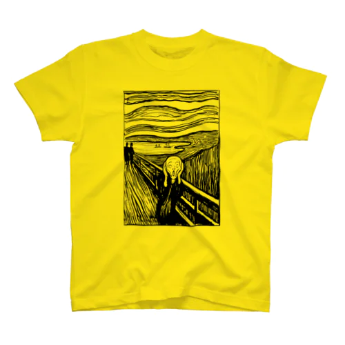 ムンク　叫び　Munch / The Scream リトグラフ　 スタンダードTシャツ