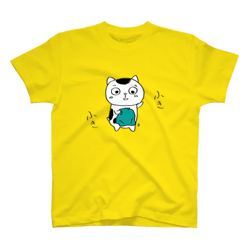 ぼく、うしにゃん　湯上がりふきふき スタンダードTシャツ