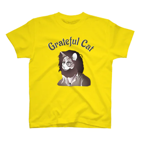 Grateful Cat h.t. Regular Fit T-Shirt