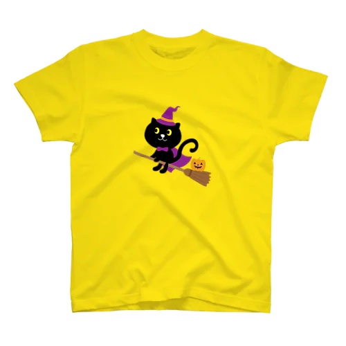 ハロウィン黒猫 Regular Fit T-Shirt