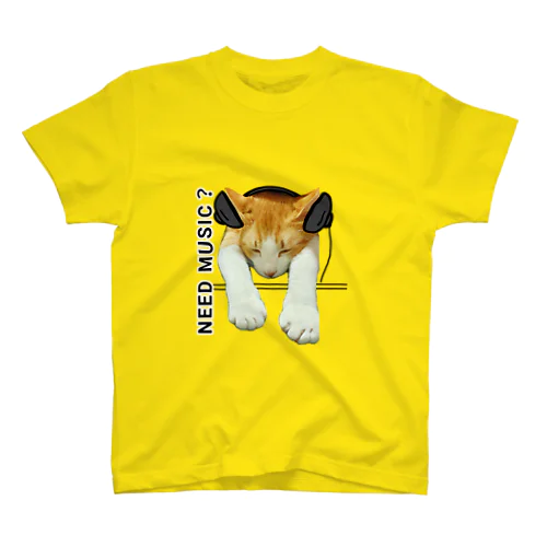 オンガクズキな猫 Regular Fit T-Shirt