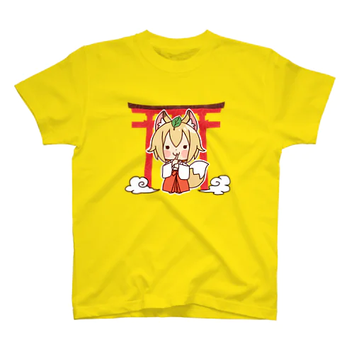 キツネ巫女 スタンダードTシャツ