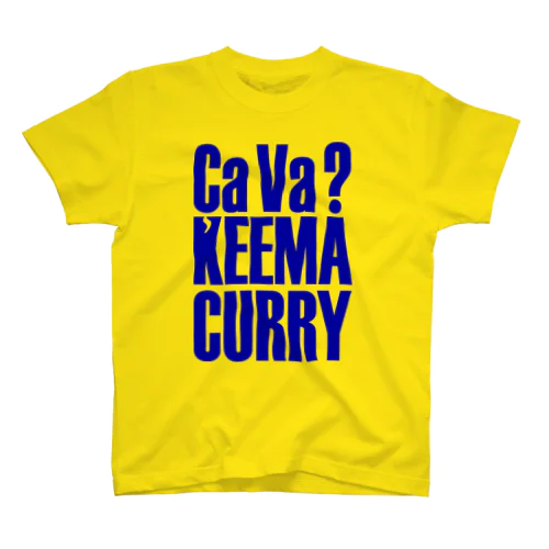 ÇaVa? Keema (Navy Logo) Regular Fit T-Shirt