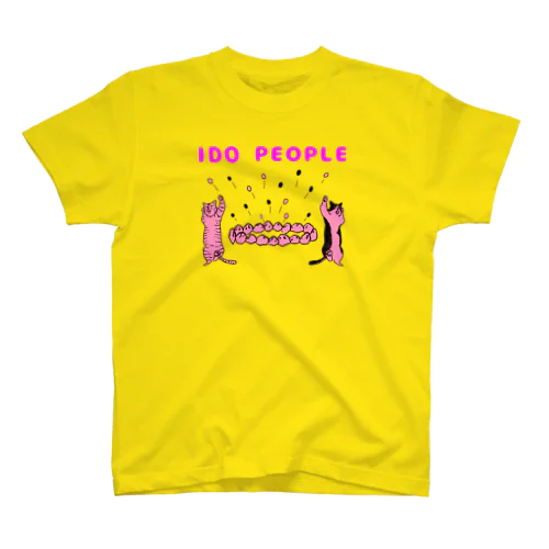井戸ピープル ピンク Regular Fit T-Shirt