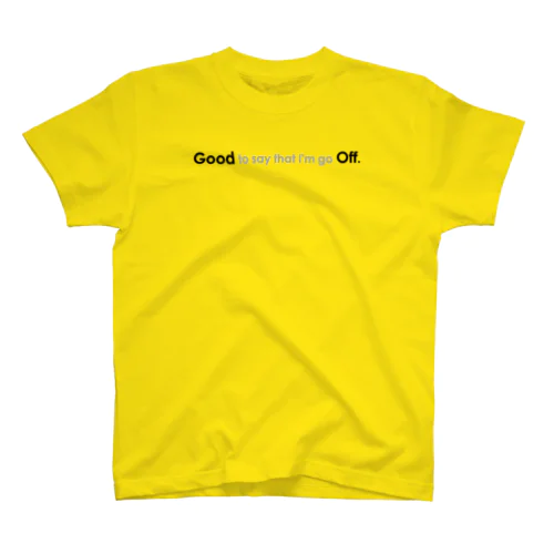 「Good Off」シリーズ スタンダードTシャツ