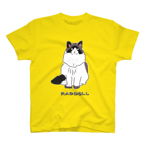 ラグドール ゴージャスな猫 スタンダードTシャツ