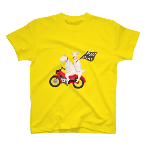 バイクとヤギさん（あめちゃんとはるくん） Regular Fit T-Shirt
