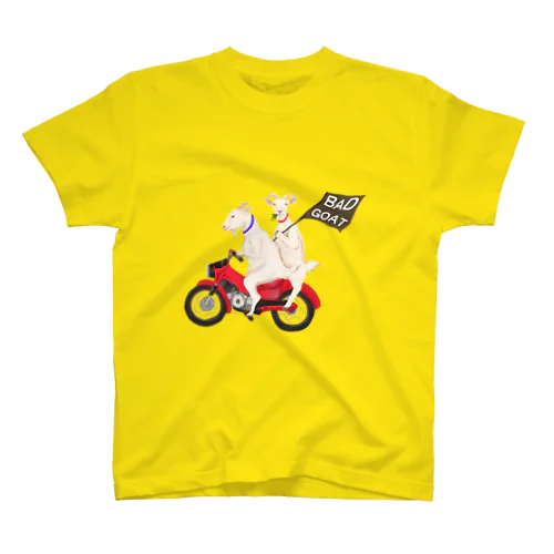 バイクとヤギさん（あめちゃんとはるくん） スタンダードTシャツ