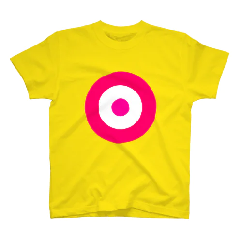 サークルa・ショッキングピンク・白・ショッキングピンク2 Regular Fit T-Shirt