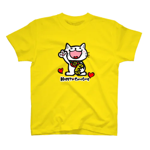 / HAPPYにゃんこ Regular Fit T-Shirt