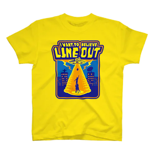 【もうすぐ廃盤】 Lineout! Cartoon ver Regular Fit T-Shirt